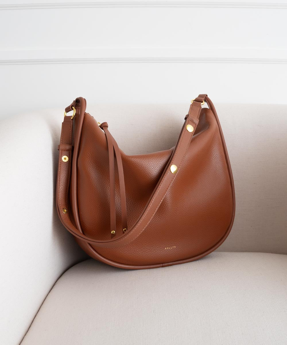 Marley Hobo | Spacious Pebbled Leather Hobo Bag – AALLYN