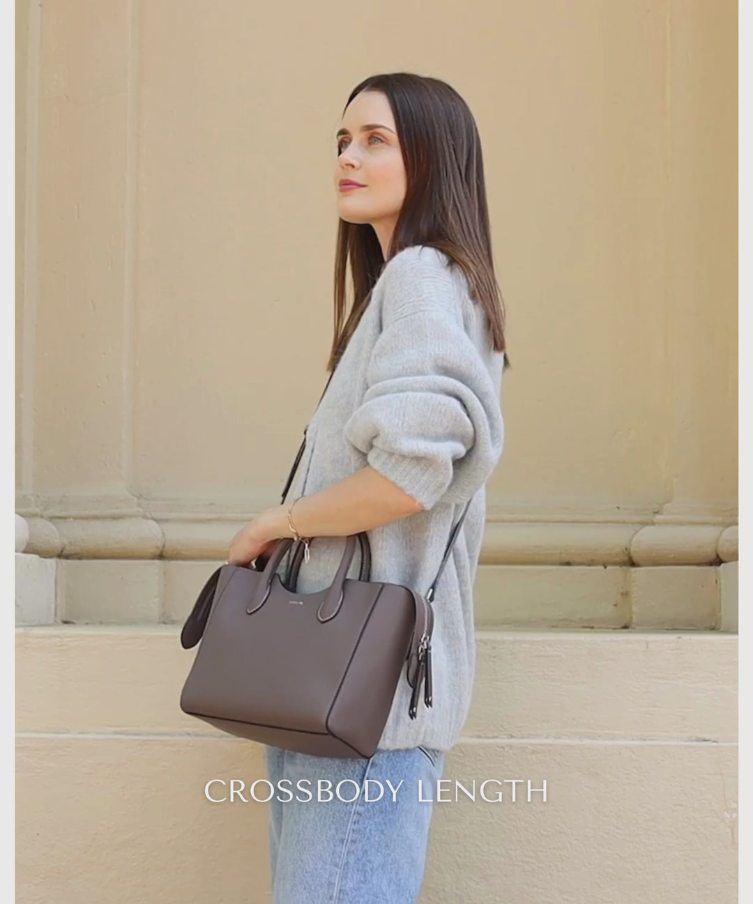 Lilly Satchel | Dual-Zip Pebbled Leather Satchel with Crossbody