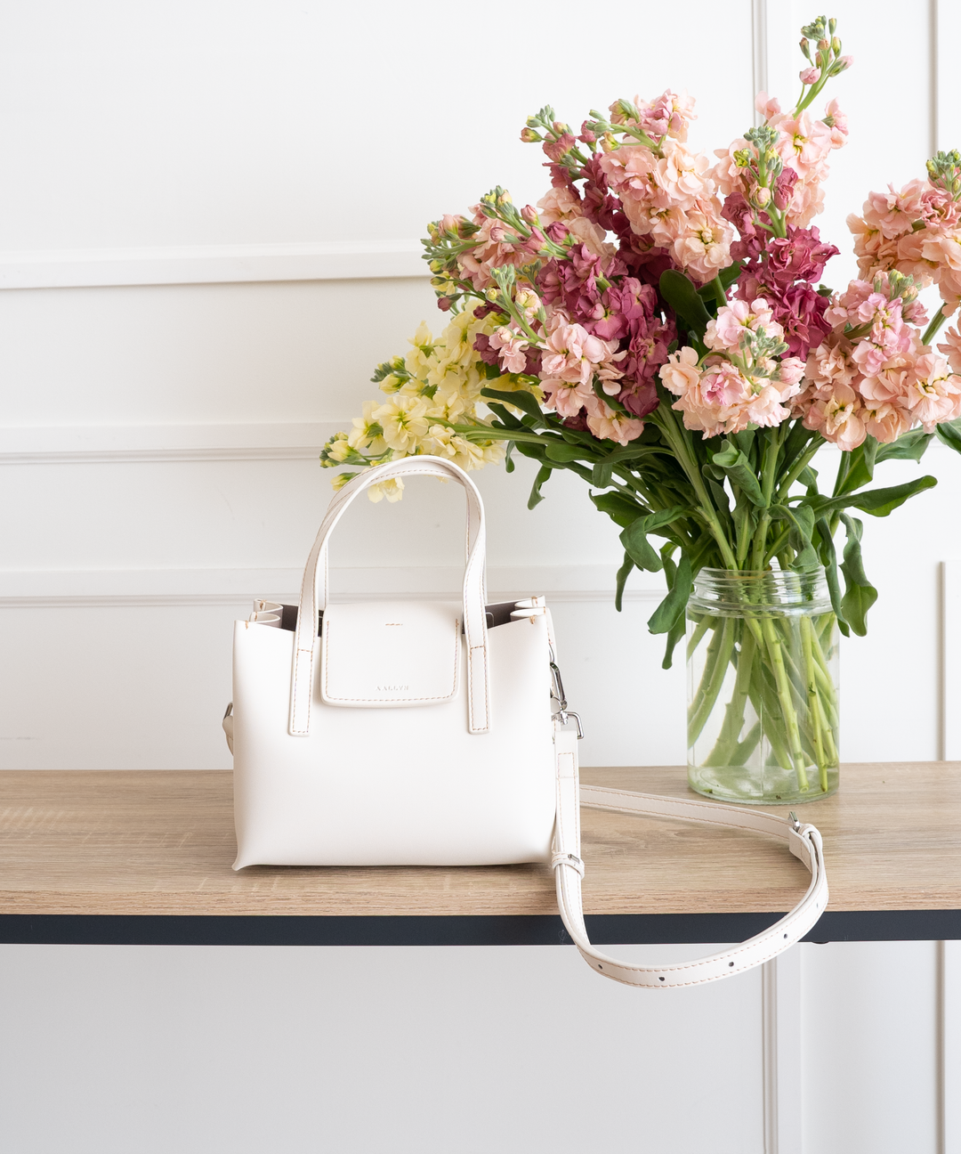Mini Stella Satchel | Compact Leather Satchel with Dual Straps